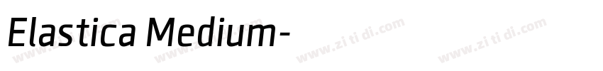 Elastica Medium字体转换
